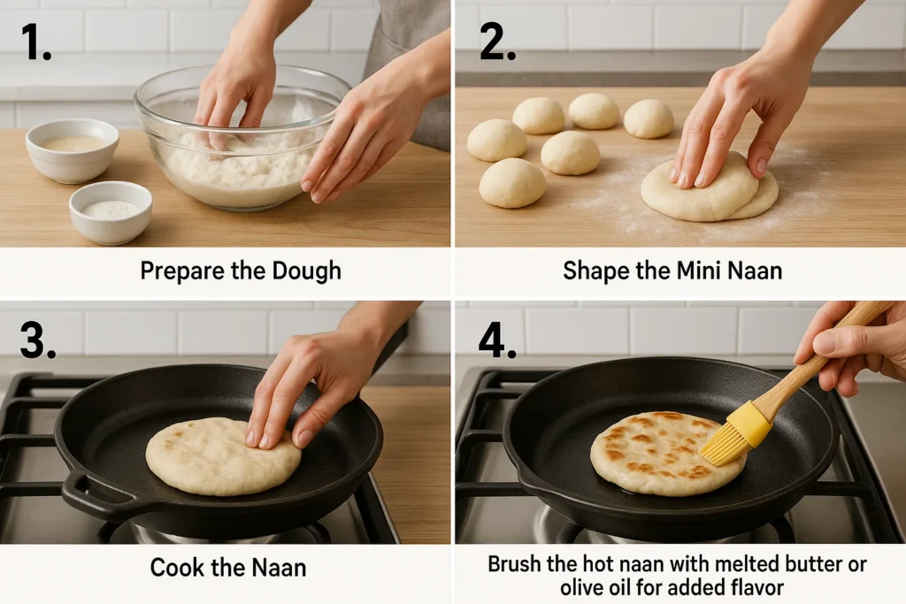 mini naan bread