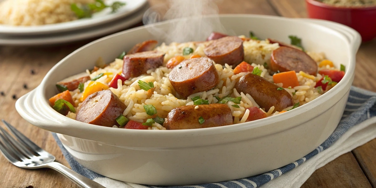 kielbasa and rice