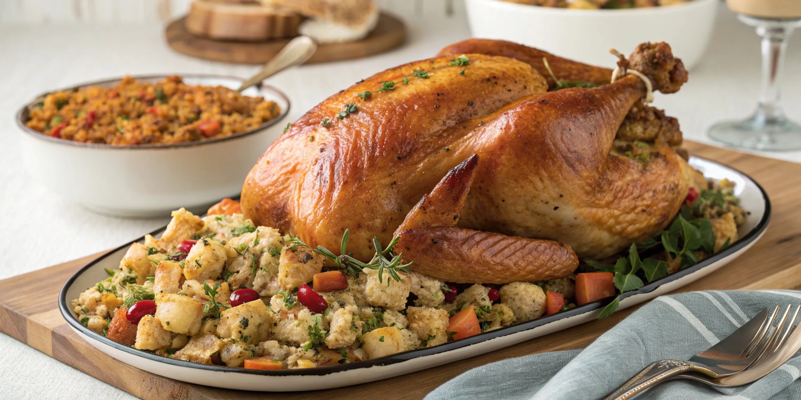 Juicy Roast Turkey with Stuffing Recipe 5 Roast Turkey with Stuffing