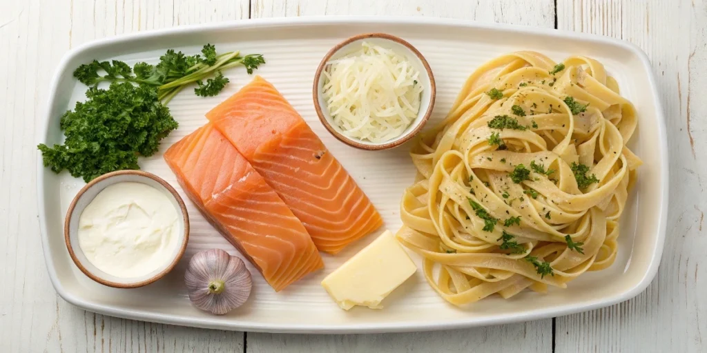salmon alfredo