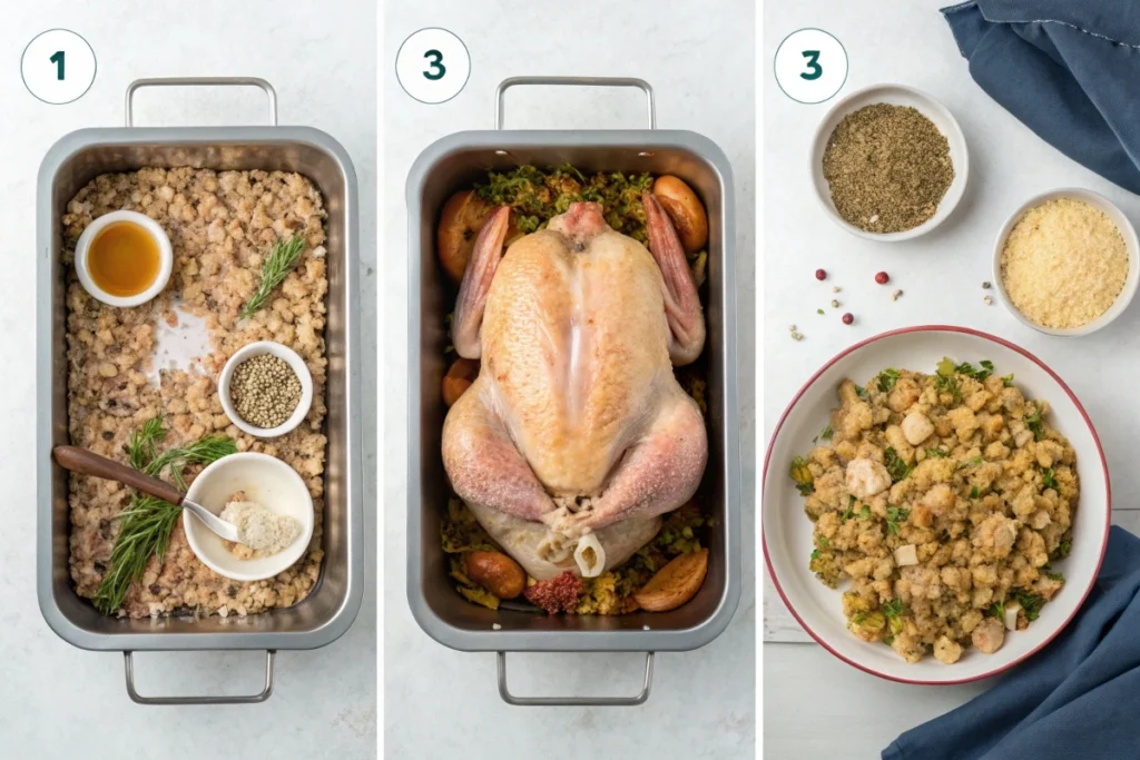 Juicy Roast Turkey with Stuffing Recipe 3 Roast Turkey with Stuffing