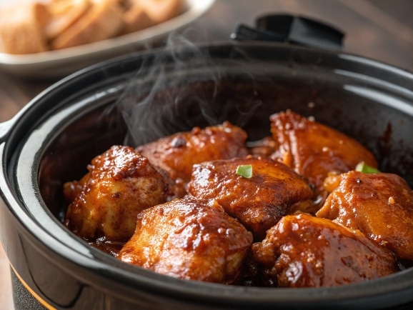 Slow Cooker Hot Honey Chicken 