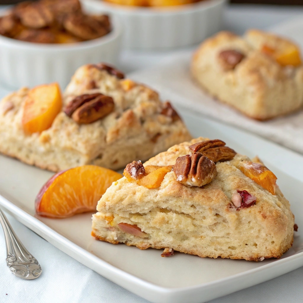 The Ultimate Peach Pecan Scones 5 Peach Pecan Scones